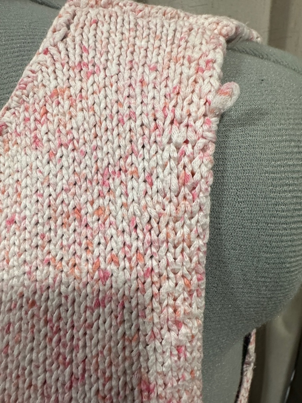 Kasper Pink Textured Sleeveless Top size Xl vintage 90 made Hong Kong - Picture 15 of 15